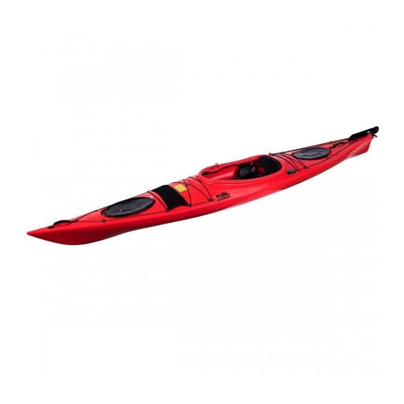 Kayak de mar y travesías Wind 420 - Verde Blanco - 420x63cm