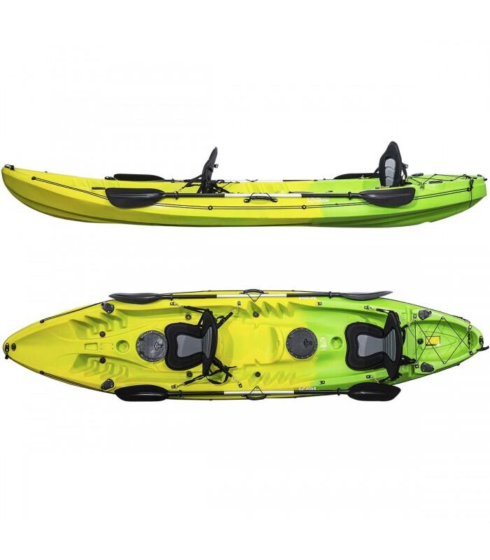 Kayak de pesca doble Oceanus R Verde Amarillo (372 x 86cm) 2/3