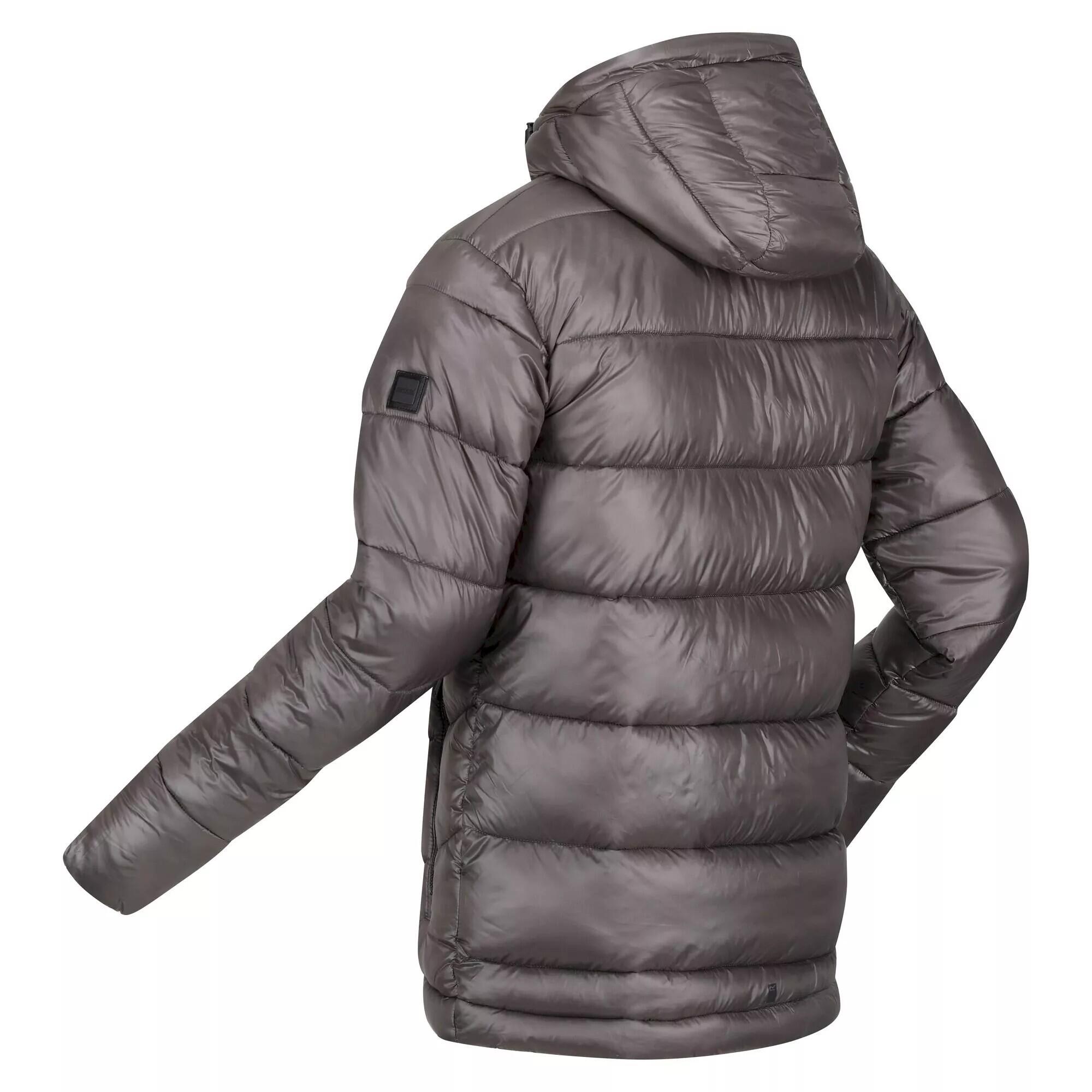 Mens Toploft II Hooded Padded Jacket (Dark Grey) 4/5