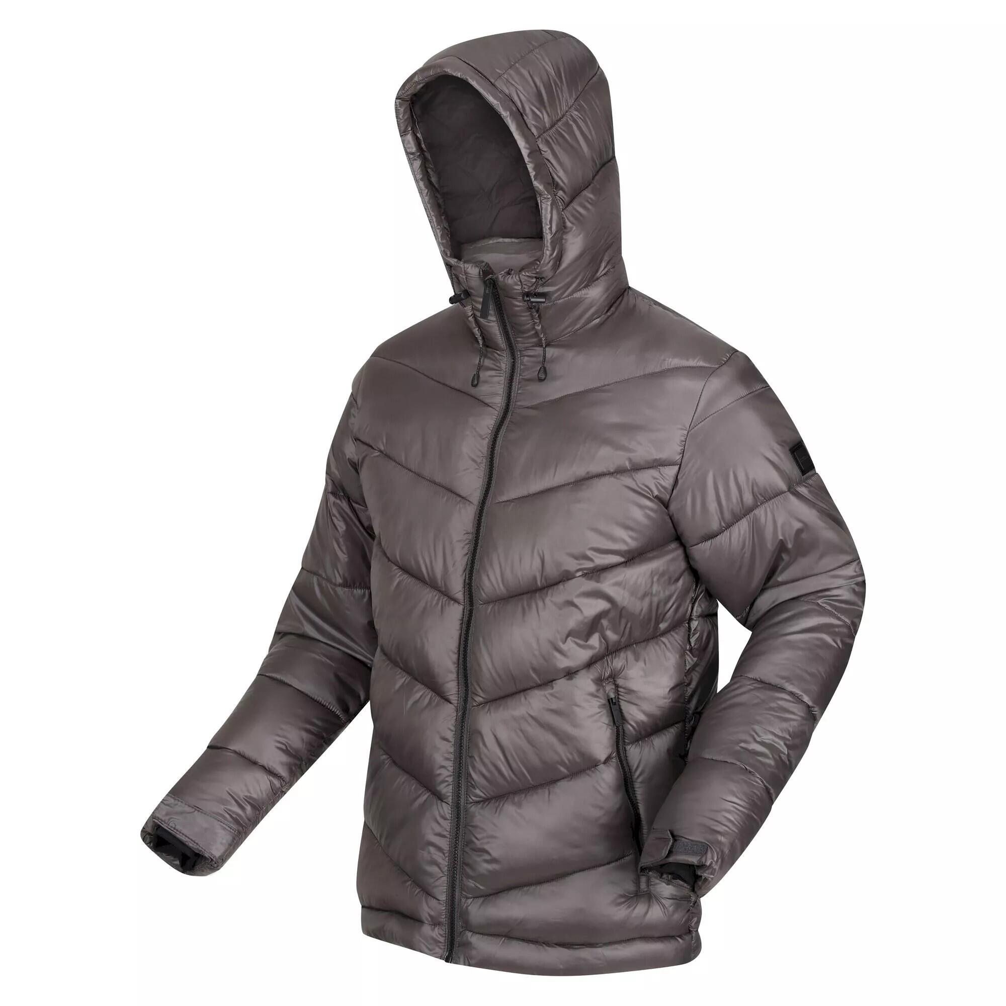 Mens Toploft II Hooded Padded Jacket (Dark Grey) 3/5