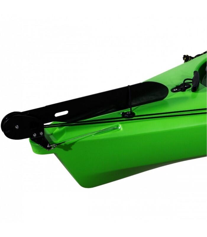 Kayak de mar y traveías con timón Swift Verde Amarillo - 360x64cm 3/4