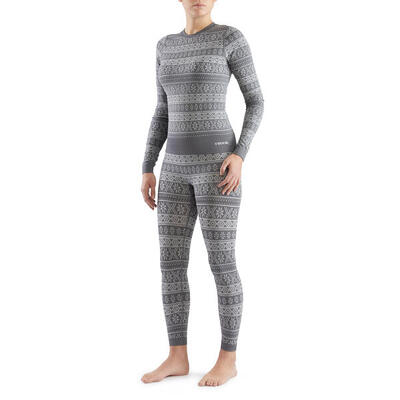 Set intimo termico donna Viking Hera Women grigio scuro M
