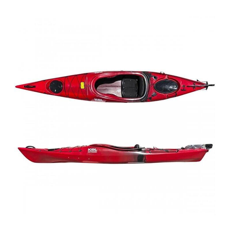 Kayak de mar y traveías con timón Swift Rojo - 360x64cm