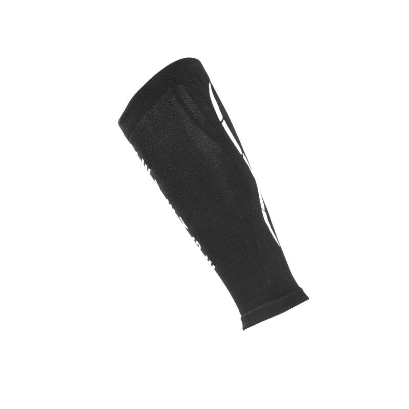 Calf manga perna adultos proteção e compressão Running preto