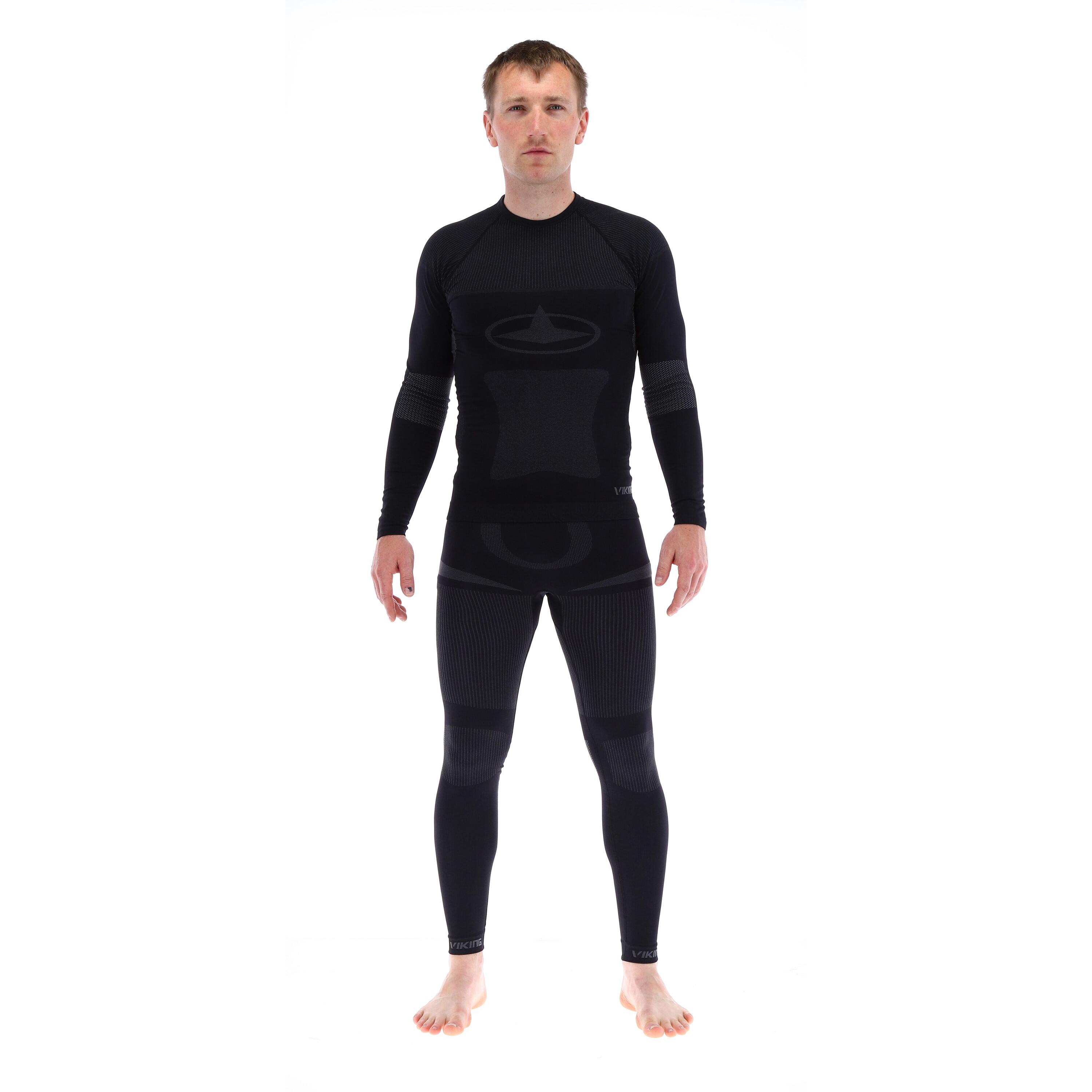 Viking - Survetement Formation Hommes Viking Dante - Sous Maillot Manche Longue - Gris|noir - 48 Xl - Decathlon