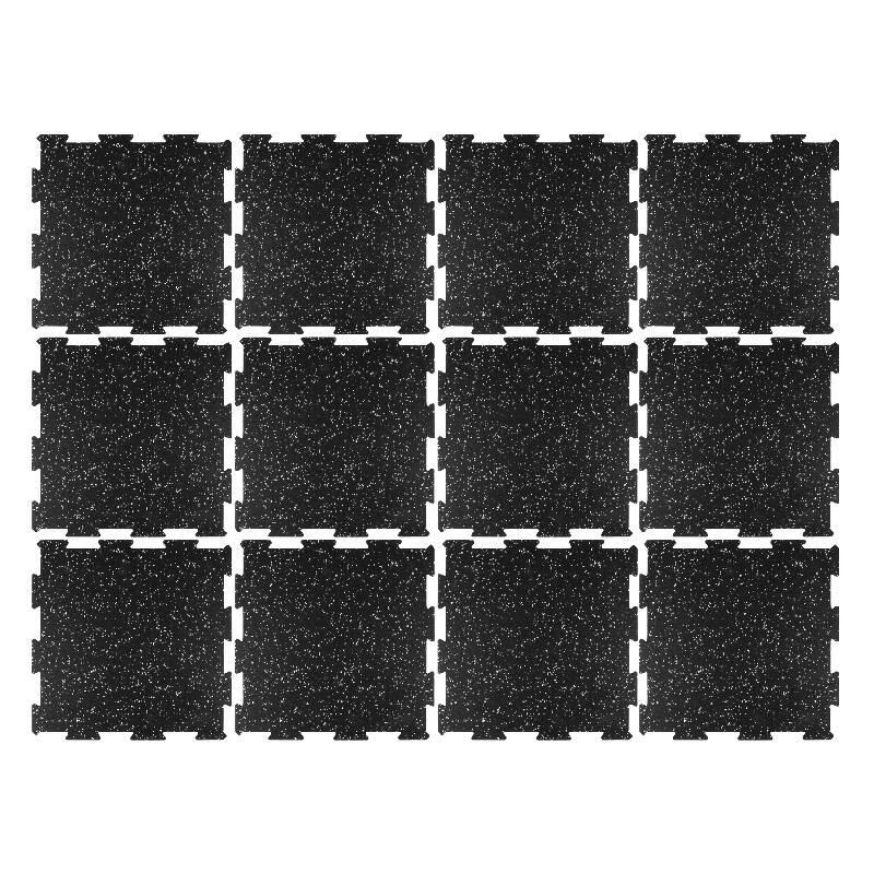 Podłoga do Treningu MOVO Puzzle Floor mosaic grey 49x49 | mata | 12 sztuk