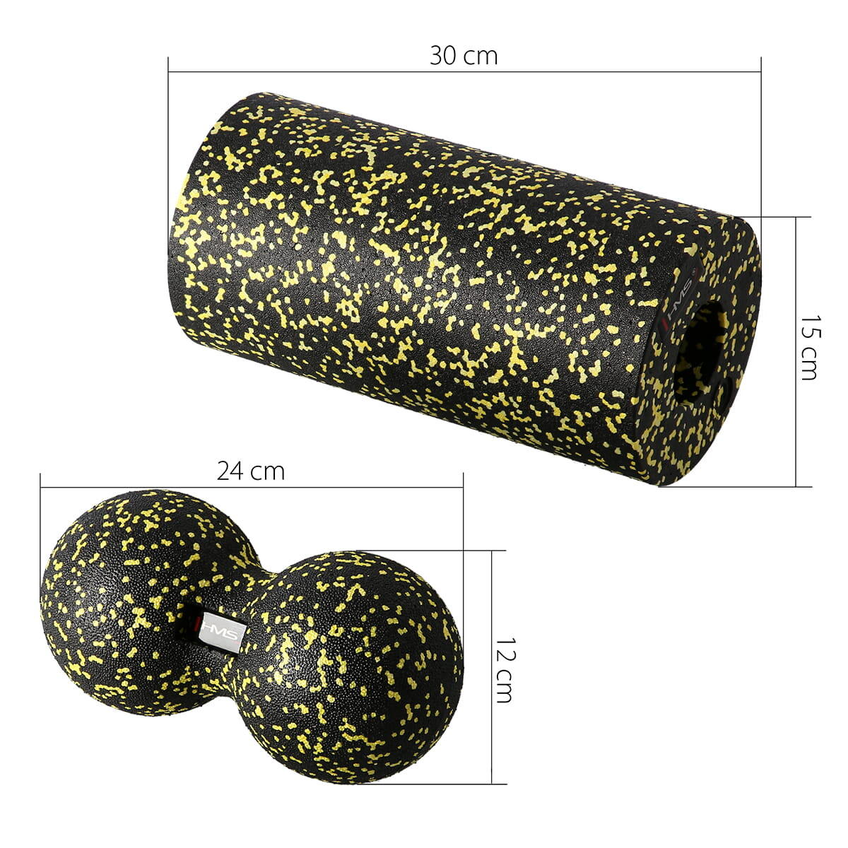 Massageset rollers + ballen (4 stuks) HMS FSBM04 3/5