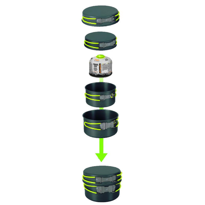 Set vase Pinguin Quadri Alu, 3-5 persoane
