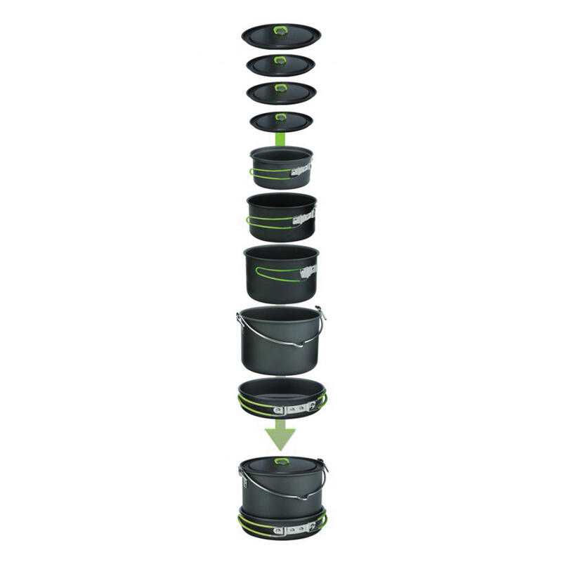 Set vase Pinguin Family Alu, 5-8 persoane