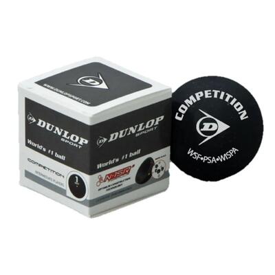Wedstrijd squash ballen (zwart) einheitsgröße