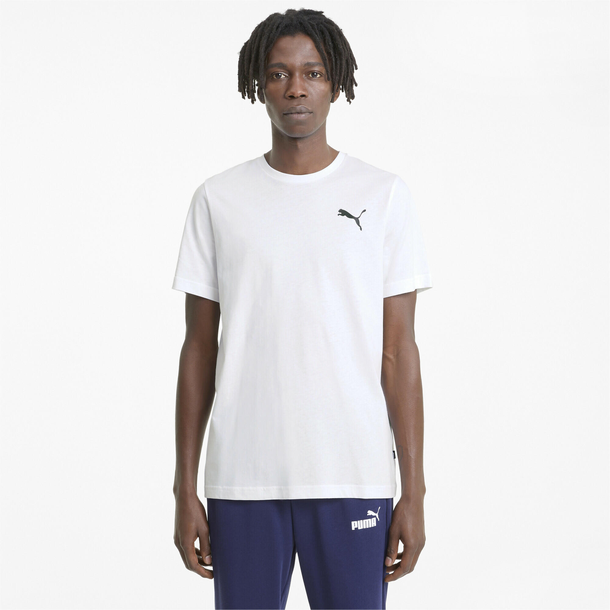 T-shirt à petit logo Essentials Homme PUMA White Cat 2/7