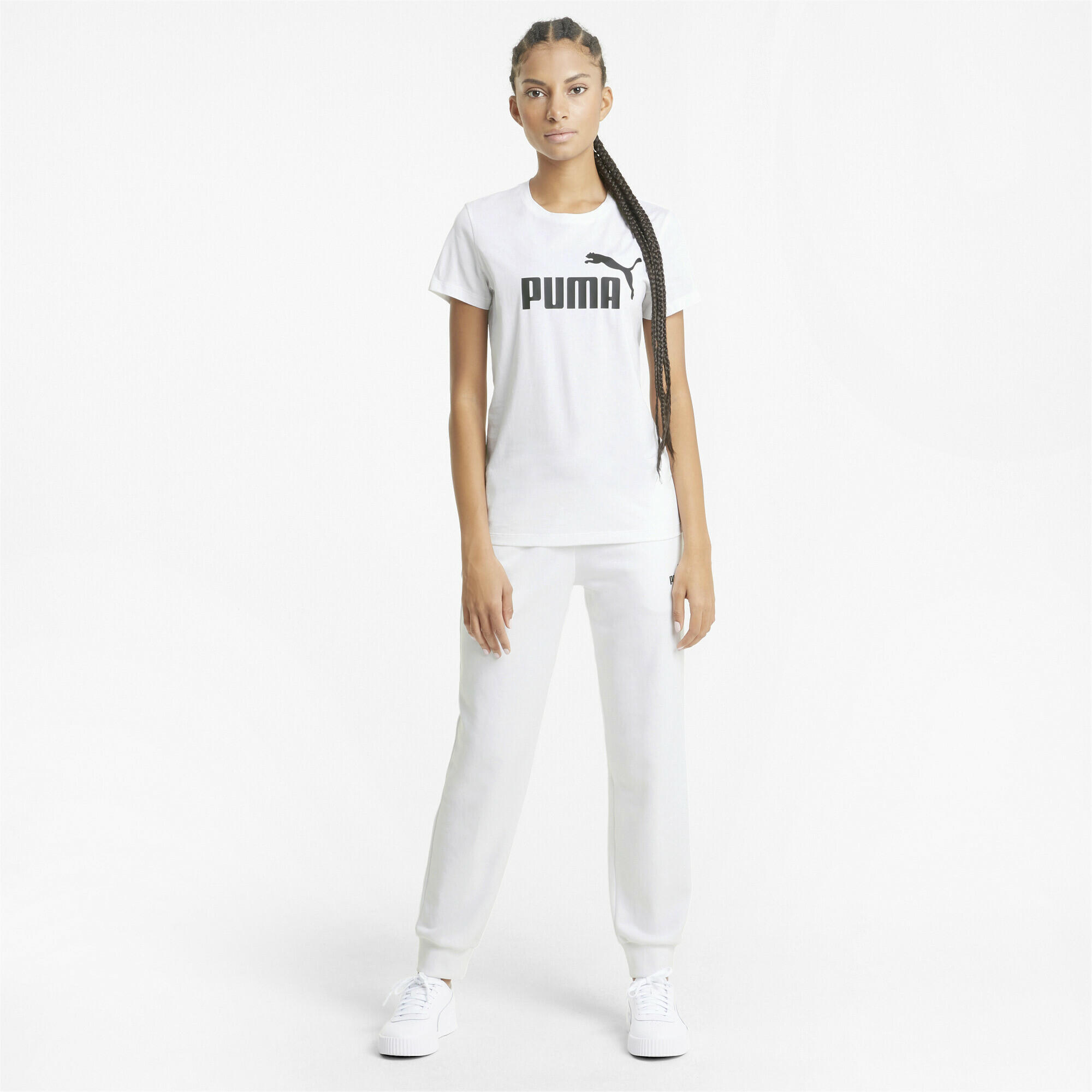 T-shirt à logo Essentials Femme PUMA White 4/7