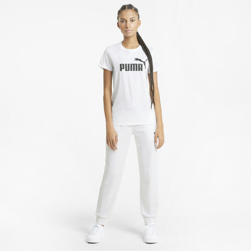 Camiseta Mujer PUMA Essentials Logo Blanco