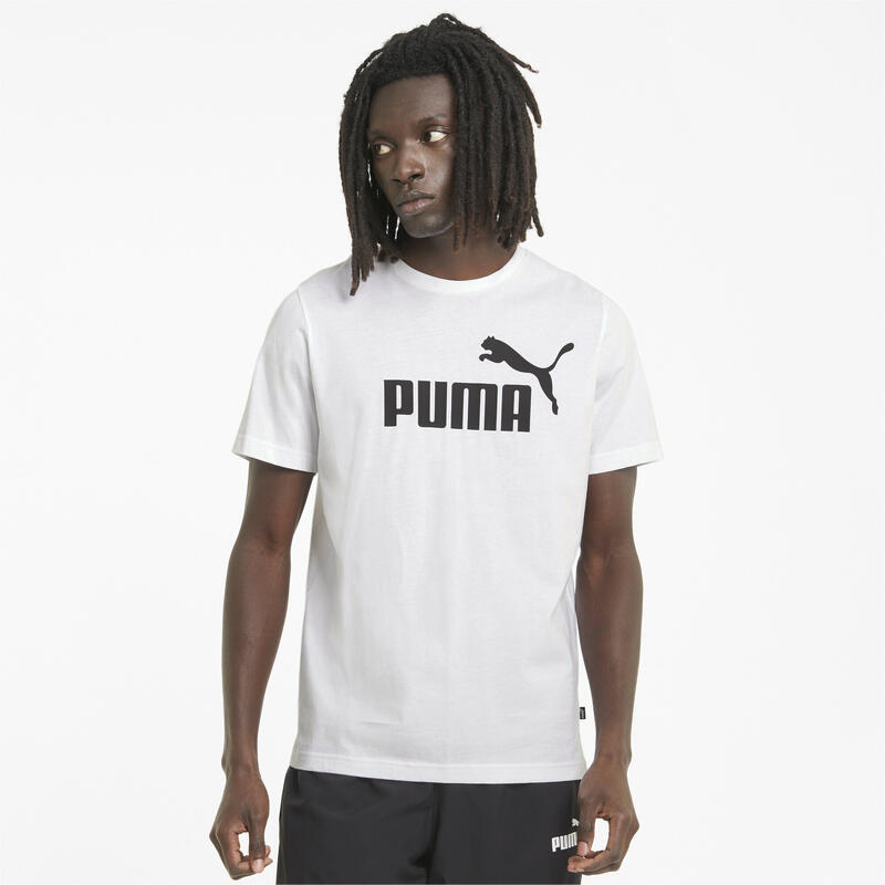 Essentials Logo Tee Férfiak PUMA White