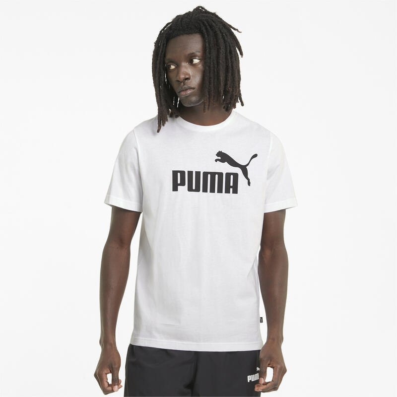 T-Shirt PUMA Essentials Logo Tee para homem - Branco