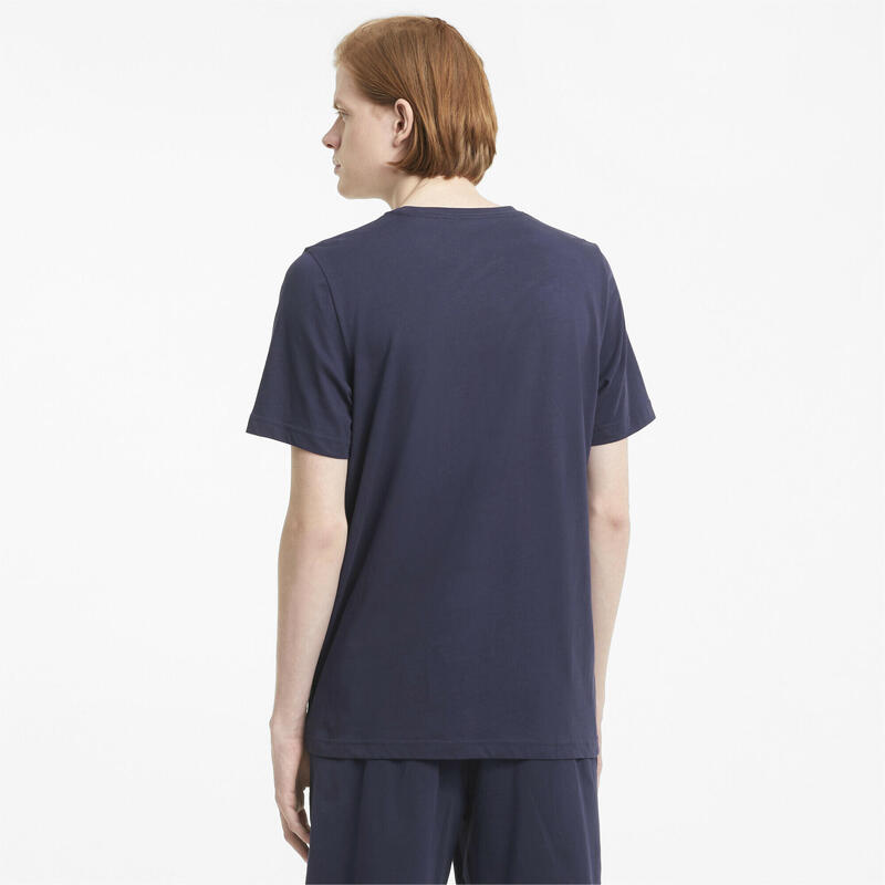 T-shirt con piccolo logo Essentials uomo PUMA Peacoat Blue