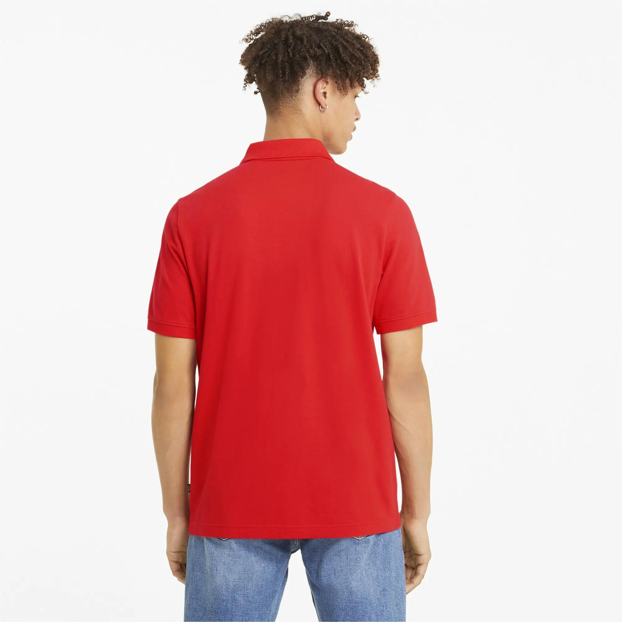 Essentials piqué poloshirt voor heren PUMA High Risk Red 3/7