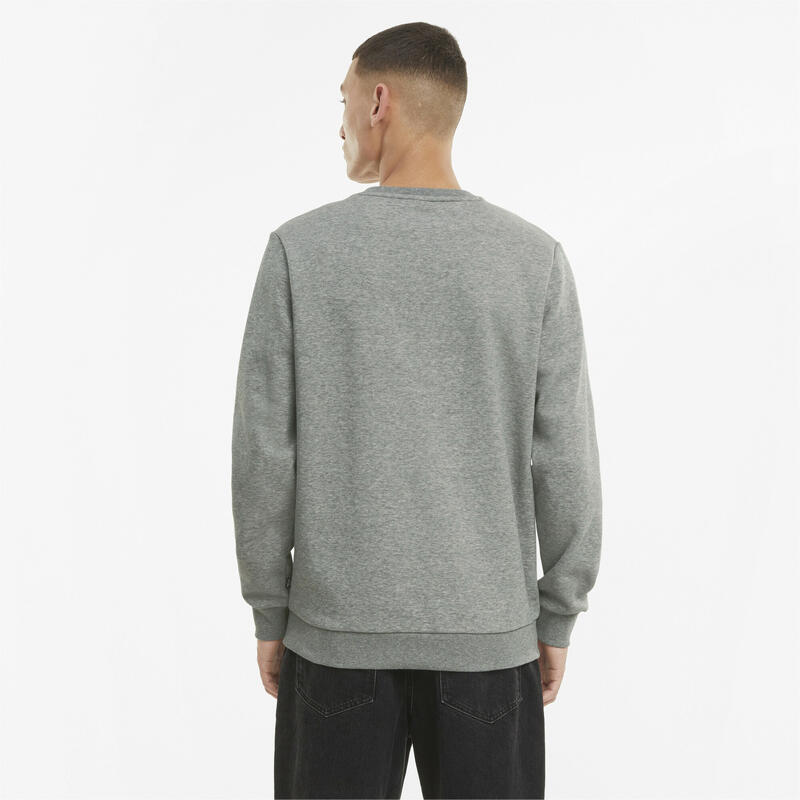 Sweat à col rond Essentials Big Logo homme PUMA Medium Gray Heather