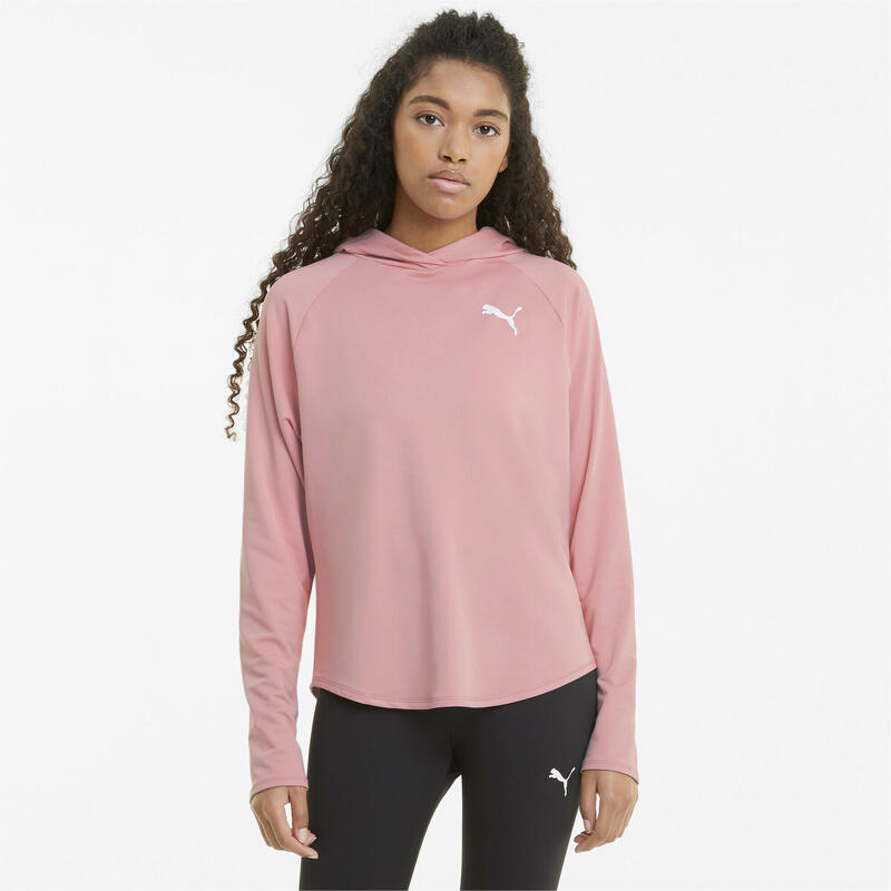 Active Hoodie Damen PUMA Bridal Rose Pink