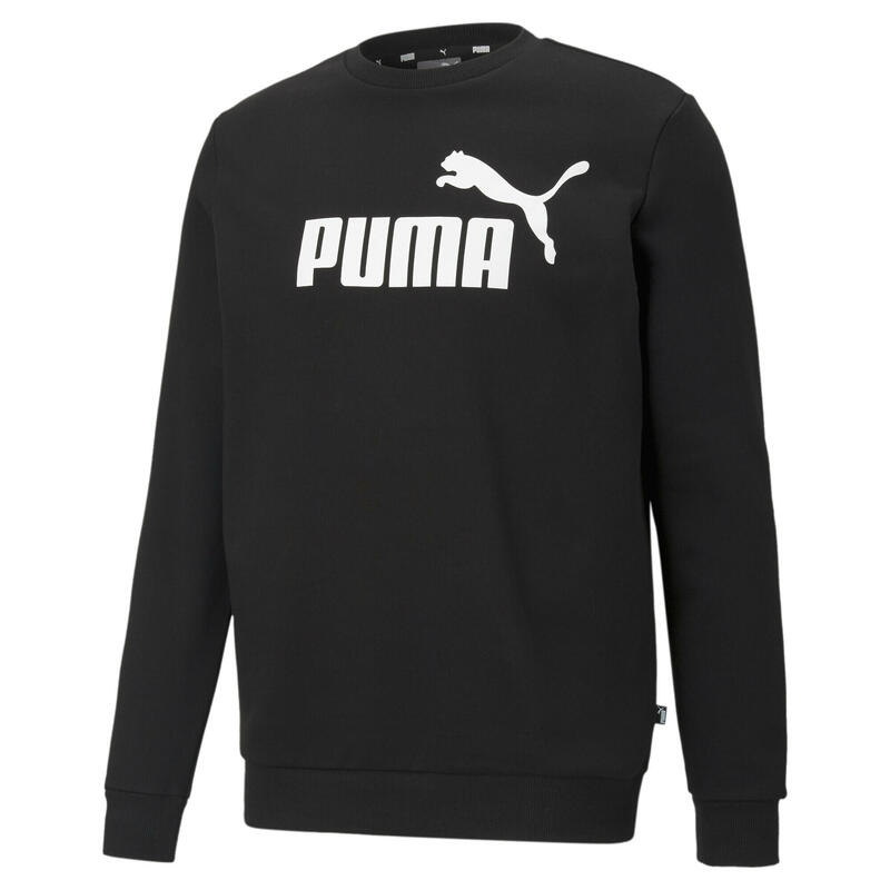 Sport felső Puma Ess Big Logo Crew, Fekete, Férfiak
