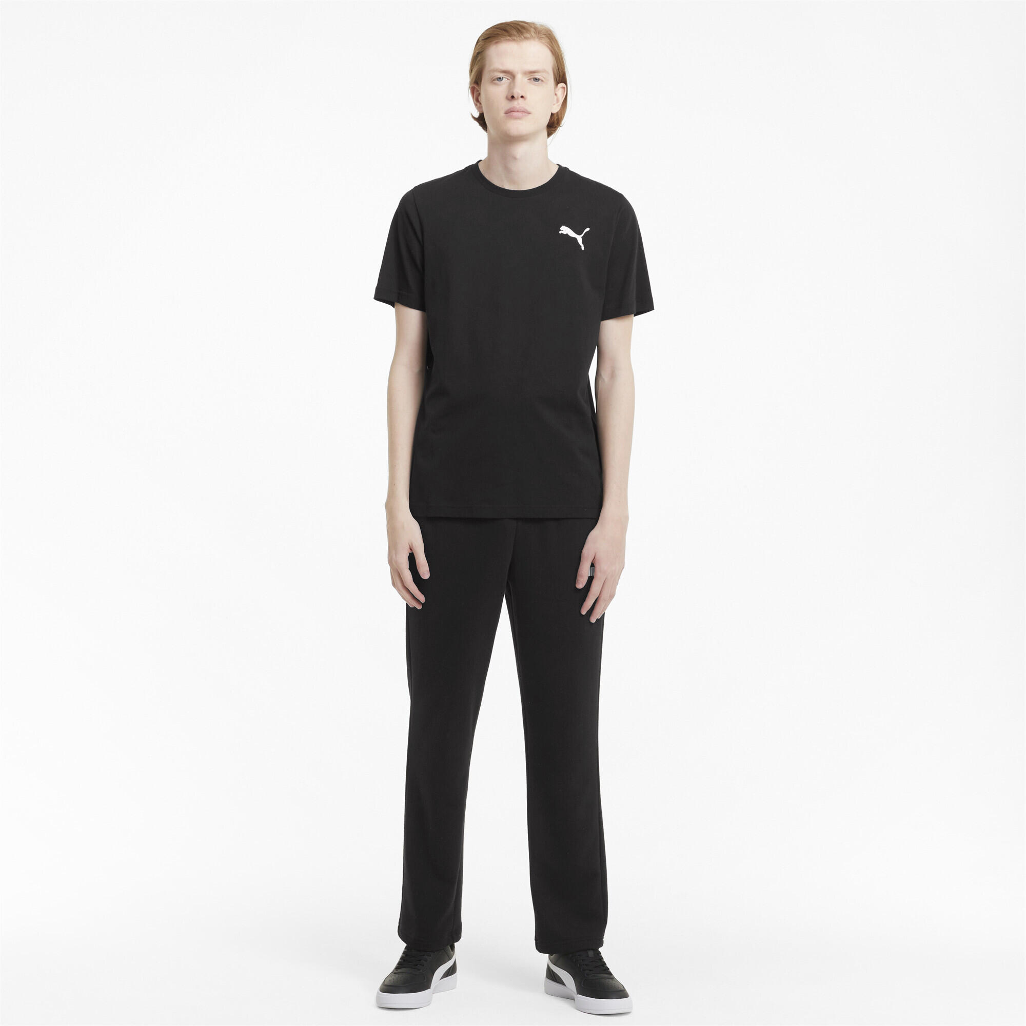 Camiseta Essentials Small Logo Hombre PUMA Black Cat 4/7