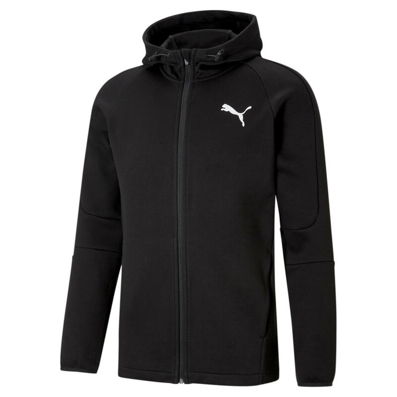 Sweat crew à capuche Fitness Homme - 100 Noir - Decathlon Tunisie