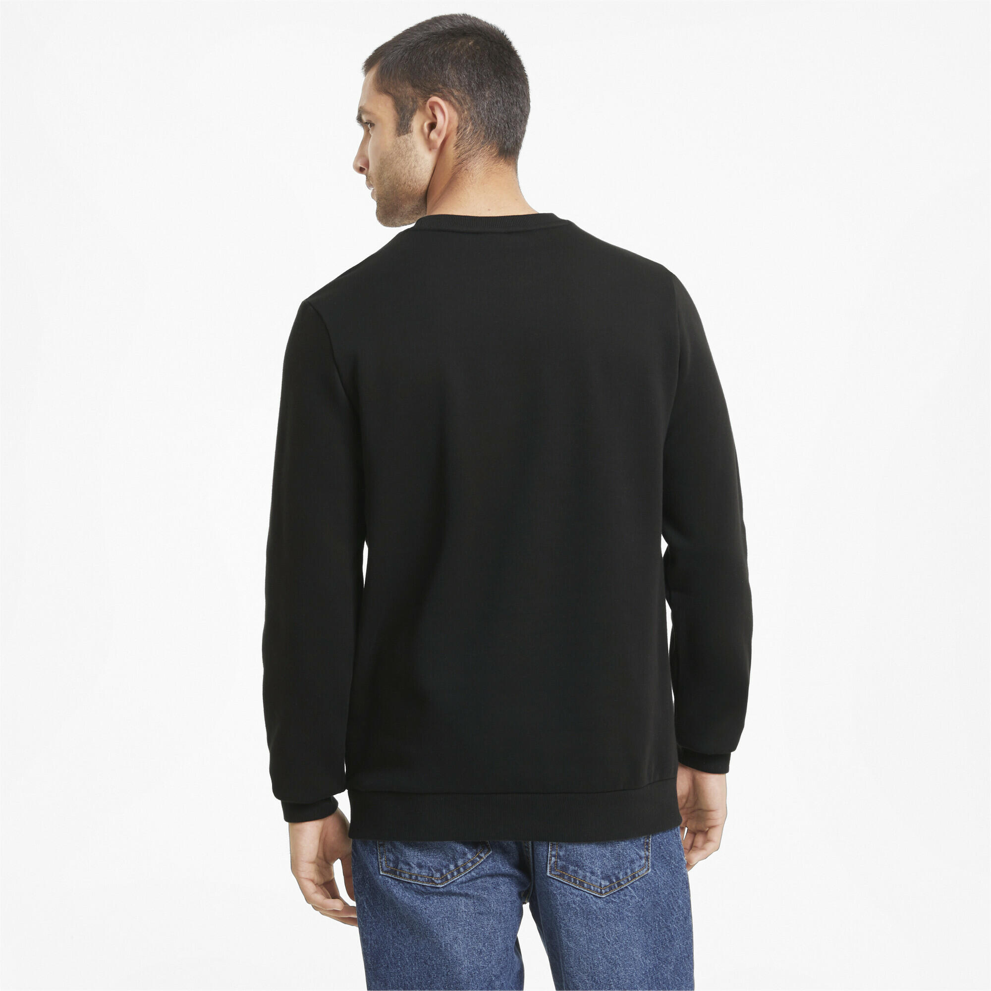 Sudadera de cuello redondo Essentials Big Logo Hombre PUMA Negro 3/6