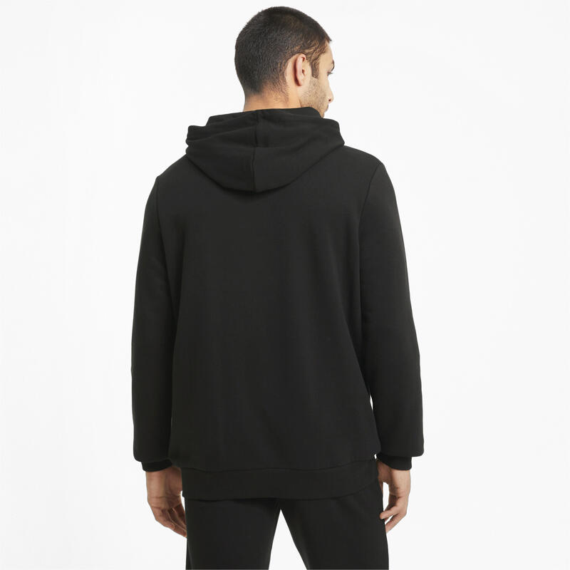 Essentials hoodie met groot logo voor heren PUMA Black
