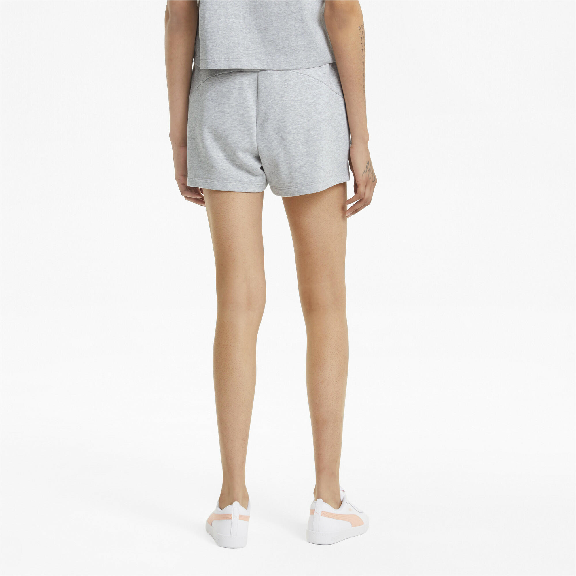 Short de survêtement Essentials Femme PUMA Light Gray Heather 3/6