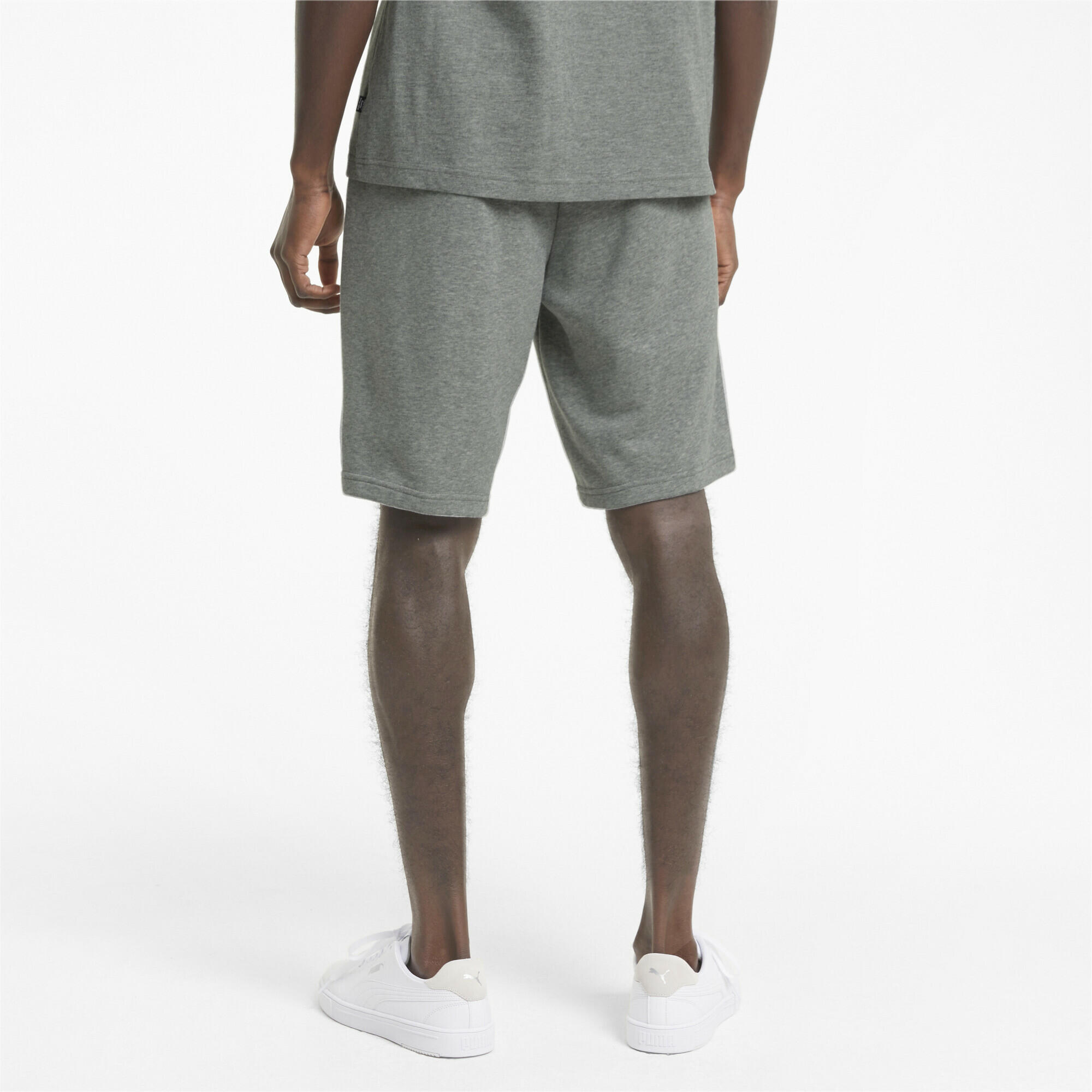 PUMA Mens Essentials Shorts - Medium Gray Heather 3/6