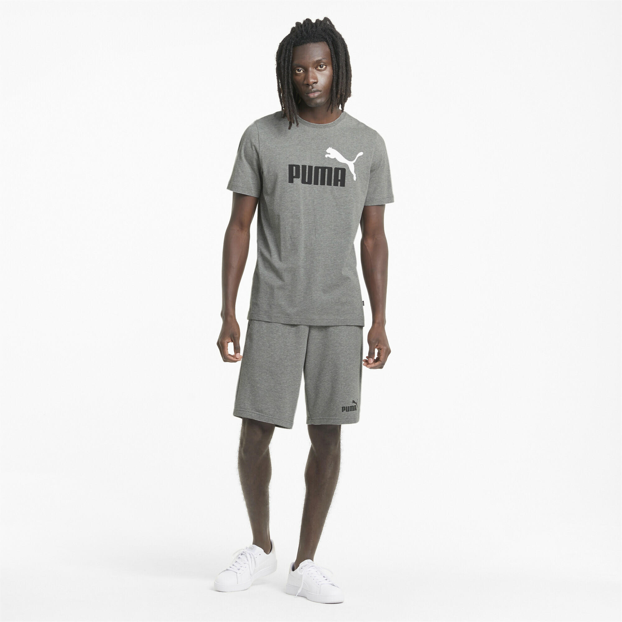 Short Essentials Homme PUMA Medium Gray Heather 4/7