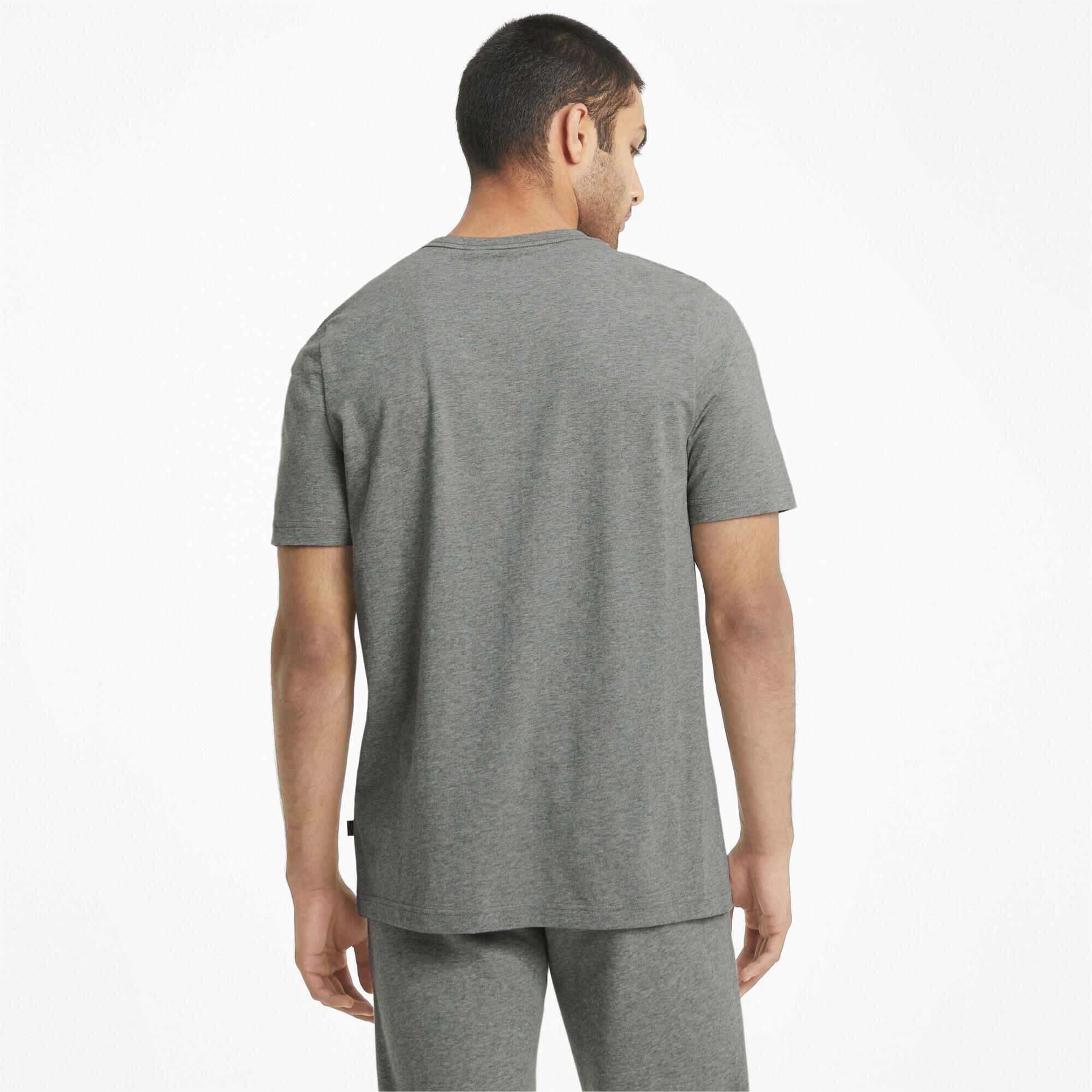 T-shirt à logo Essentials Homme PUMA Medium Gray Heather 3/7