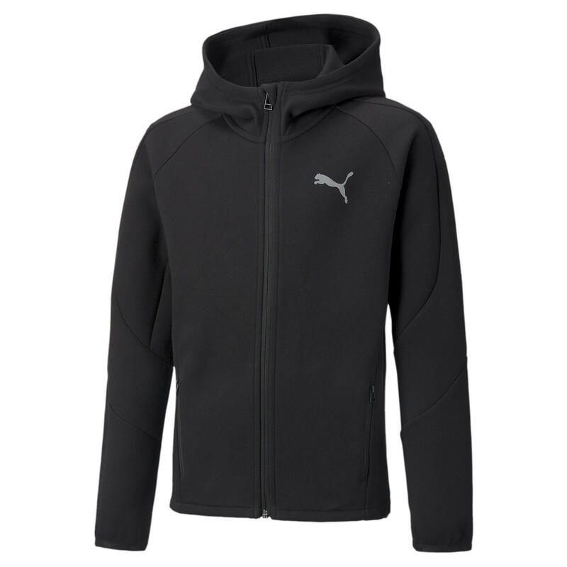 Felpa con cappuccio e zip integrale Evostripe da ragazzo PUMA