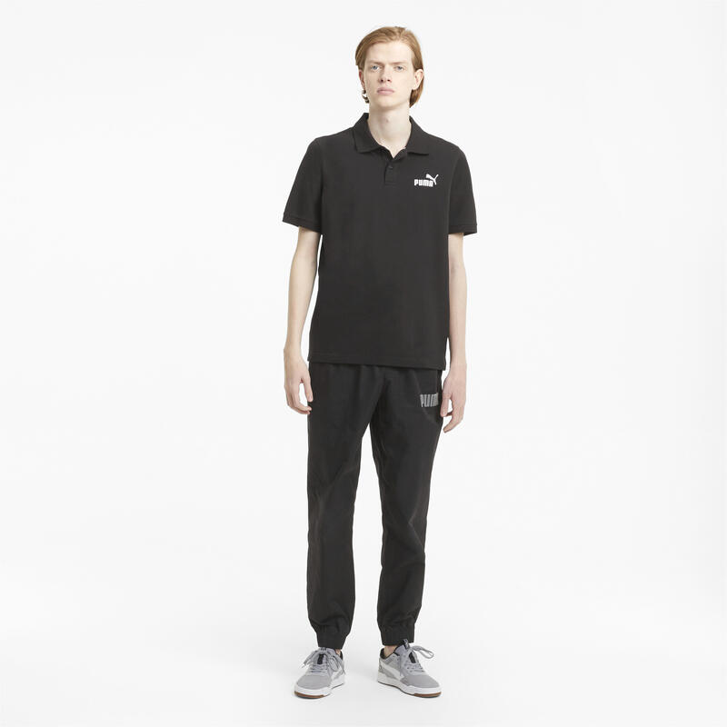 Essentials piqué poloshirt voor heren PUMA Black