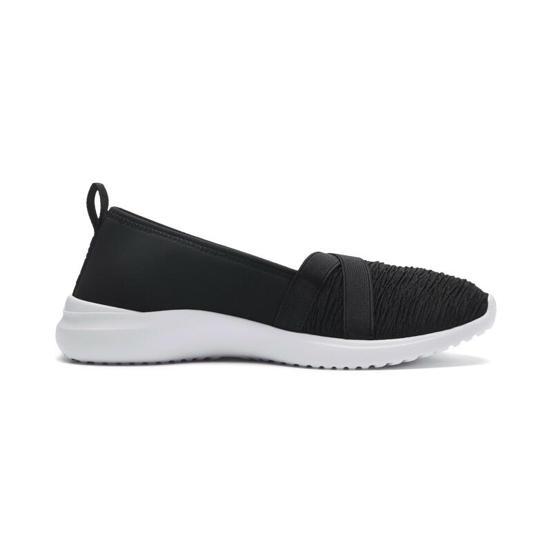 Basket Adelina Slip-On Femme PUMA Black Silver Gray