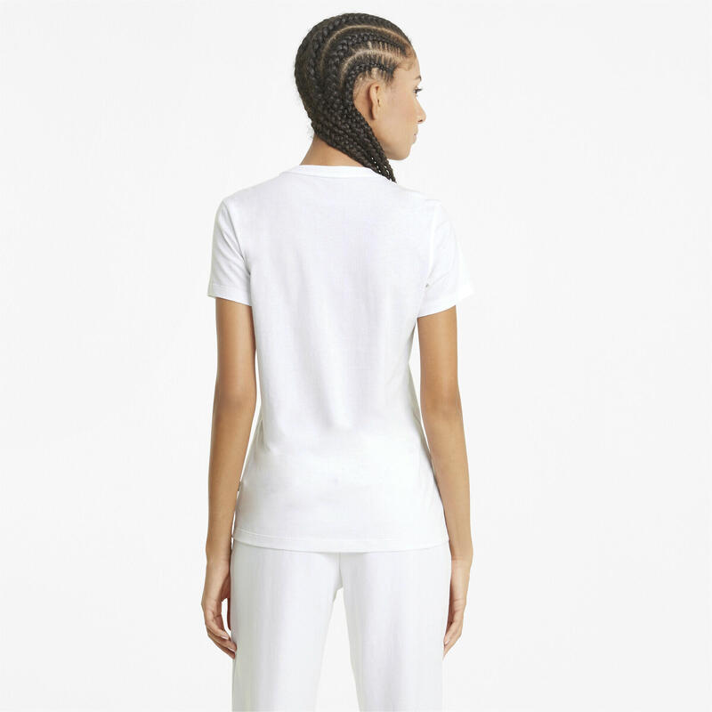 Damska koszulka z logo Essentials PUMA White