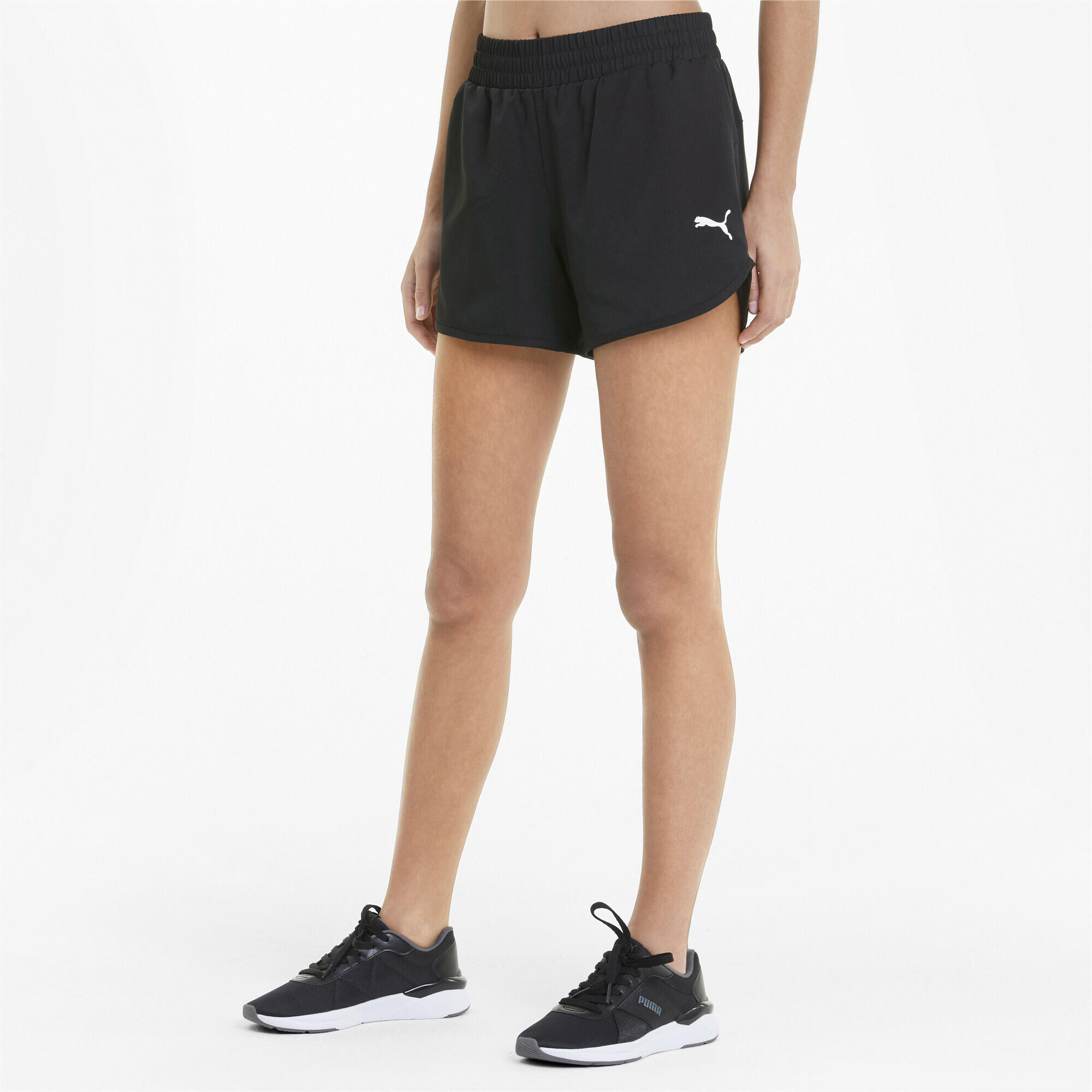 Damskie szorty z tkaniny Active PUMA Black 2/6