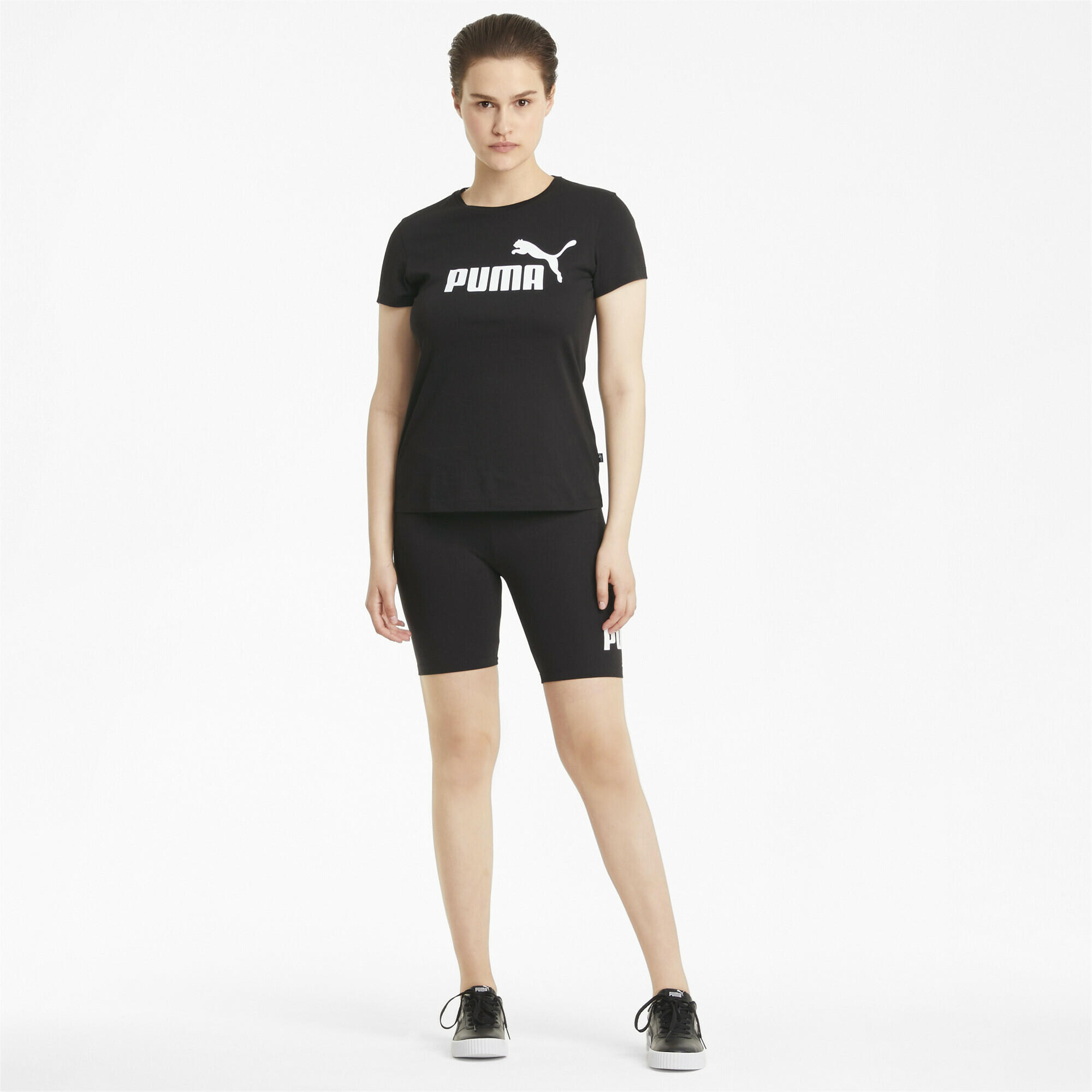 T-shirt con logo Essentials da donna PUMA Black 4/7