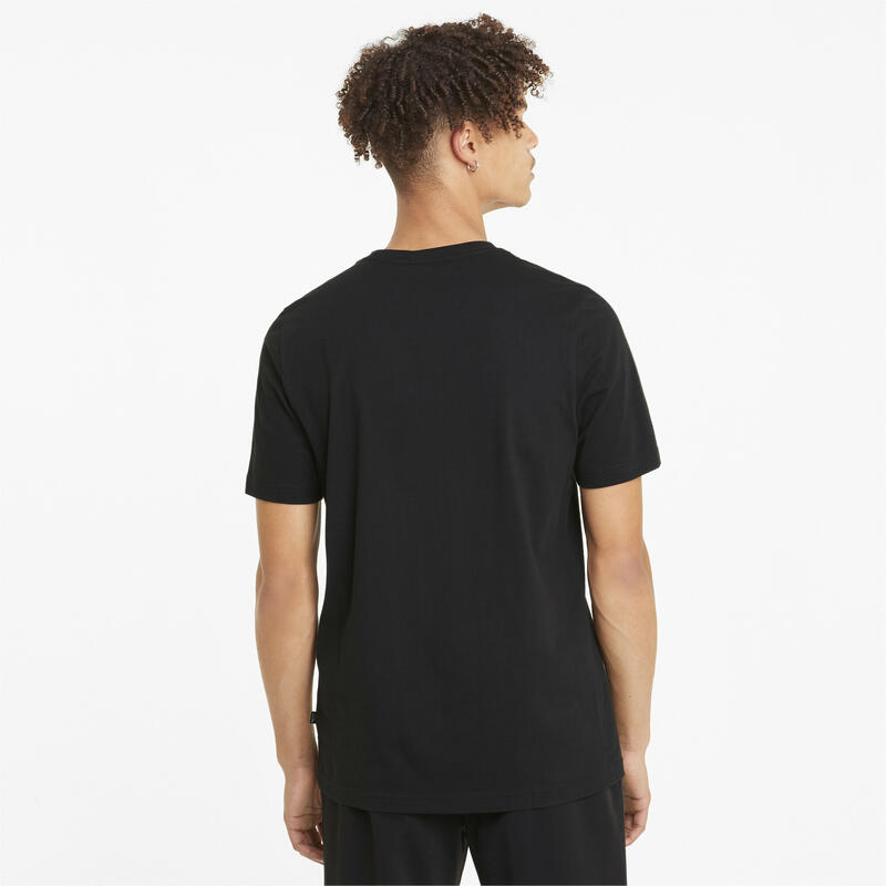 Essentials herenshirt met logo PUMA Black