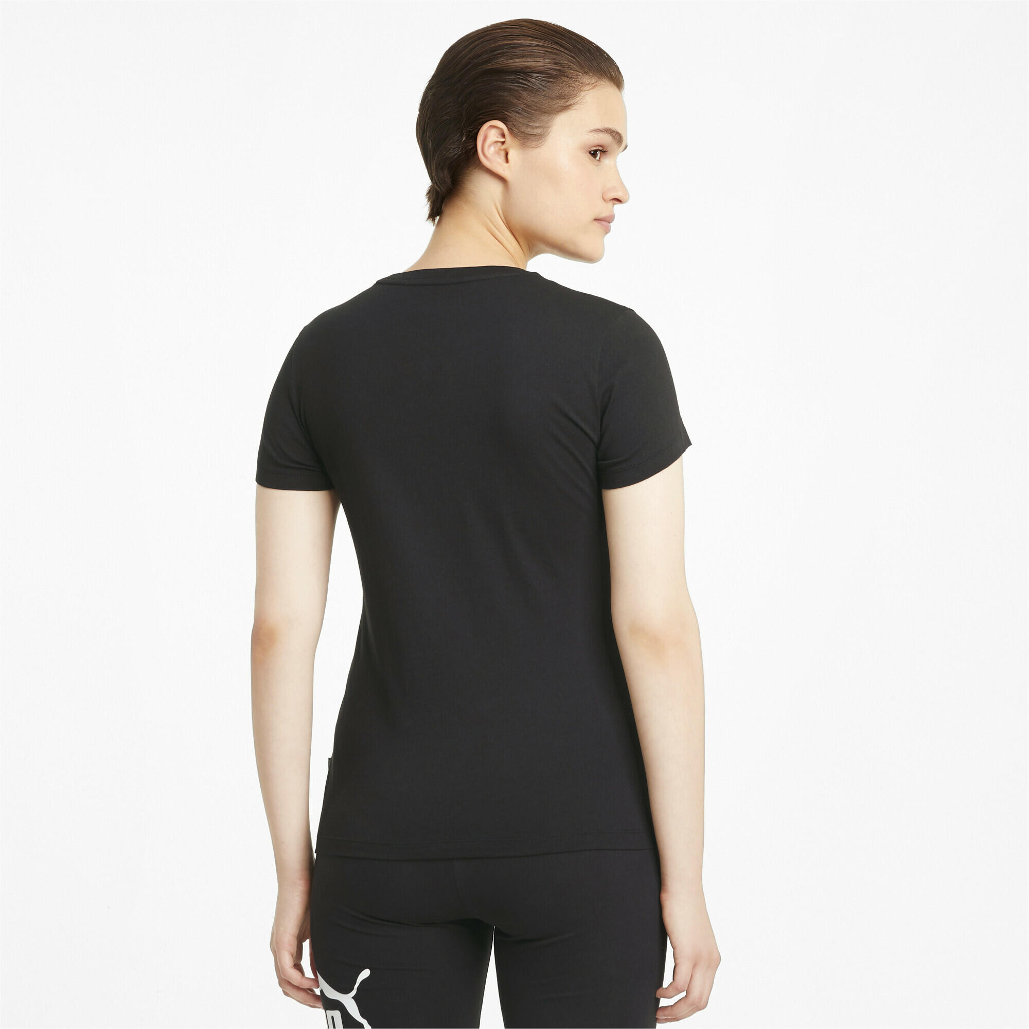 T-shirt con logo Essentials da donna PUMA Black 3/7