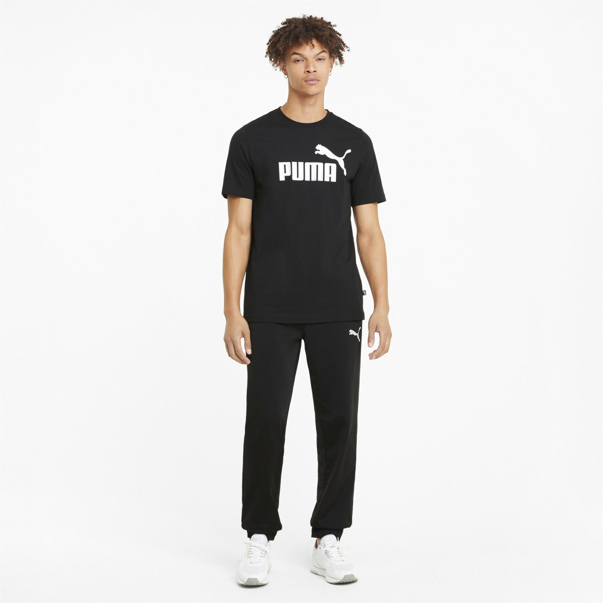 T-shirt à logo Essentials Homme PUMA Black 4/7