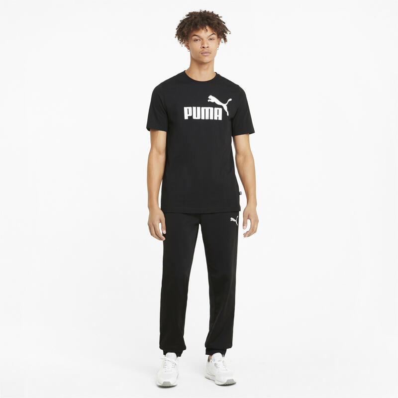 Essentials herenshirt met logo PUMA Black