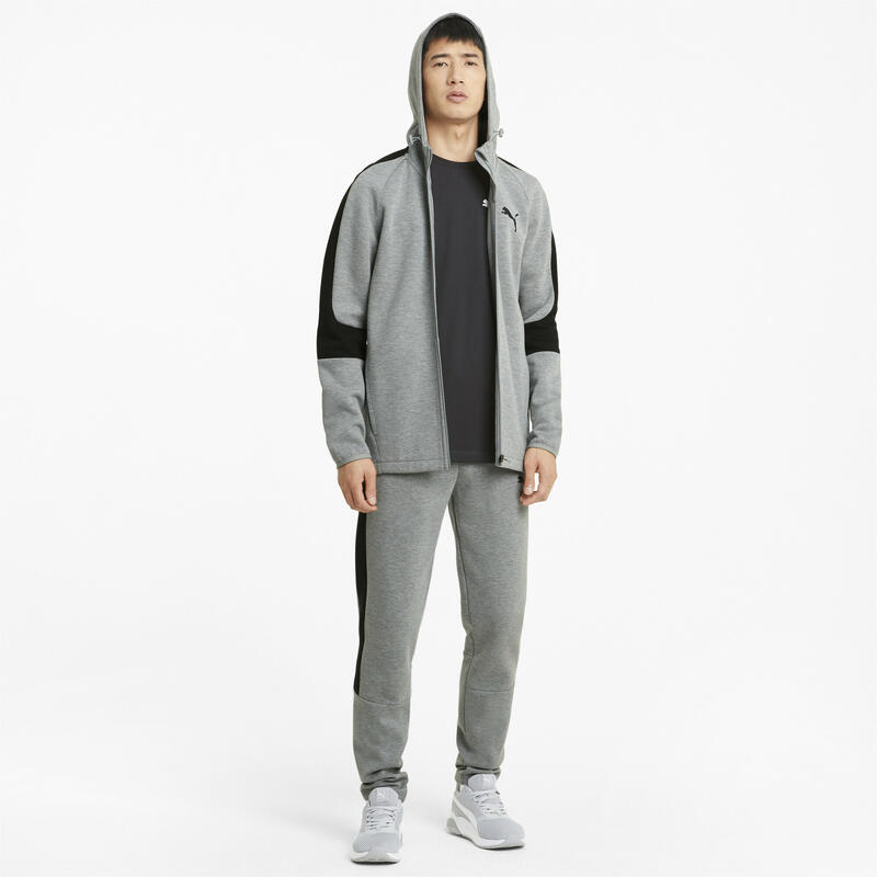 Evostripe Kapuzenjacke Herren PUMA Medium Gray Heather