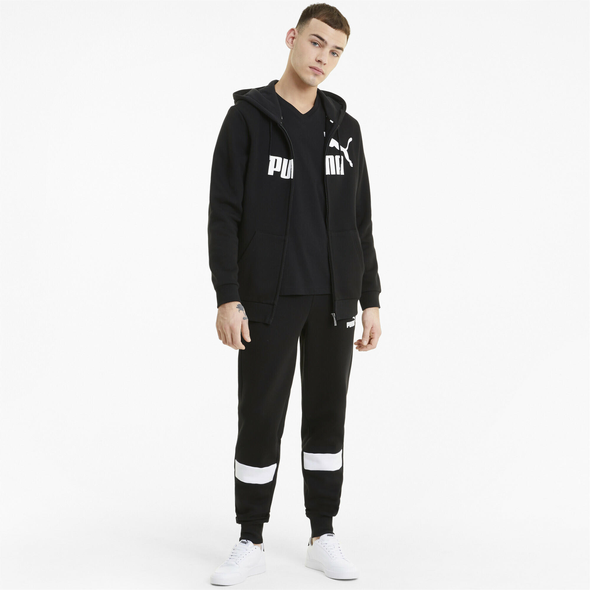 Sweat à capuche à fermeture zippée intégrale Essentials Big Logo homme PUMA 4/6
