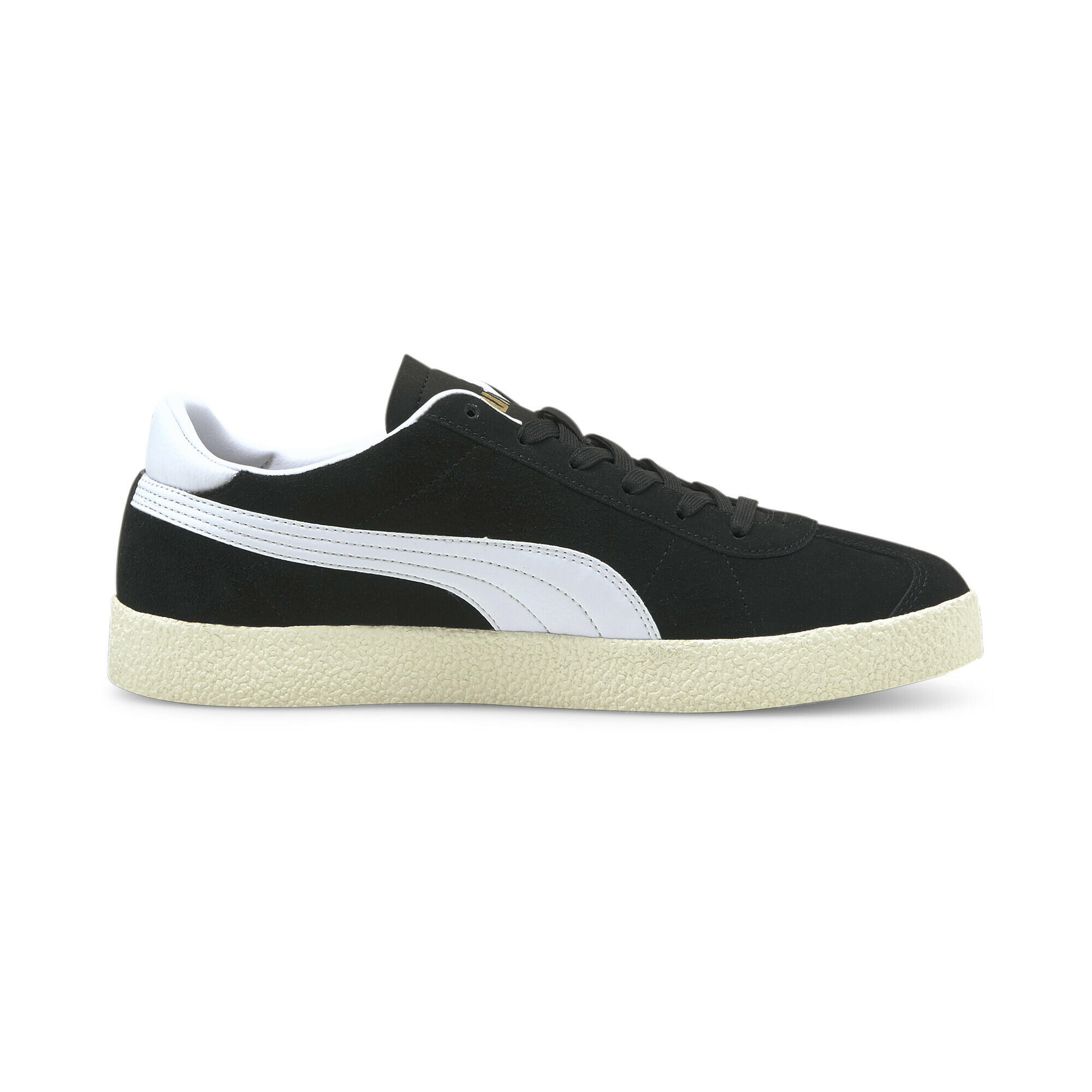 Club Sneaker Erwachsene PUMA Black White Team Gold Ivory Glow Beige 5/15