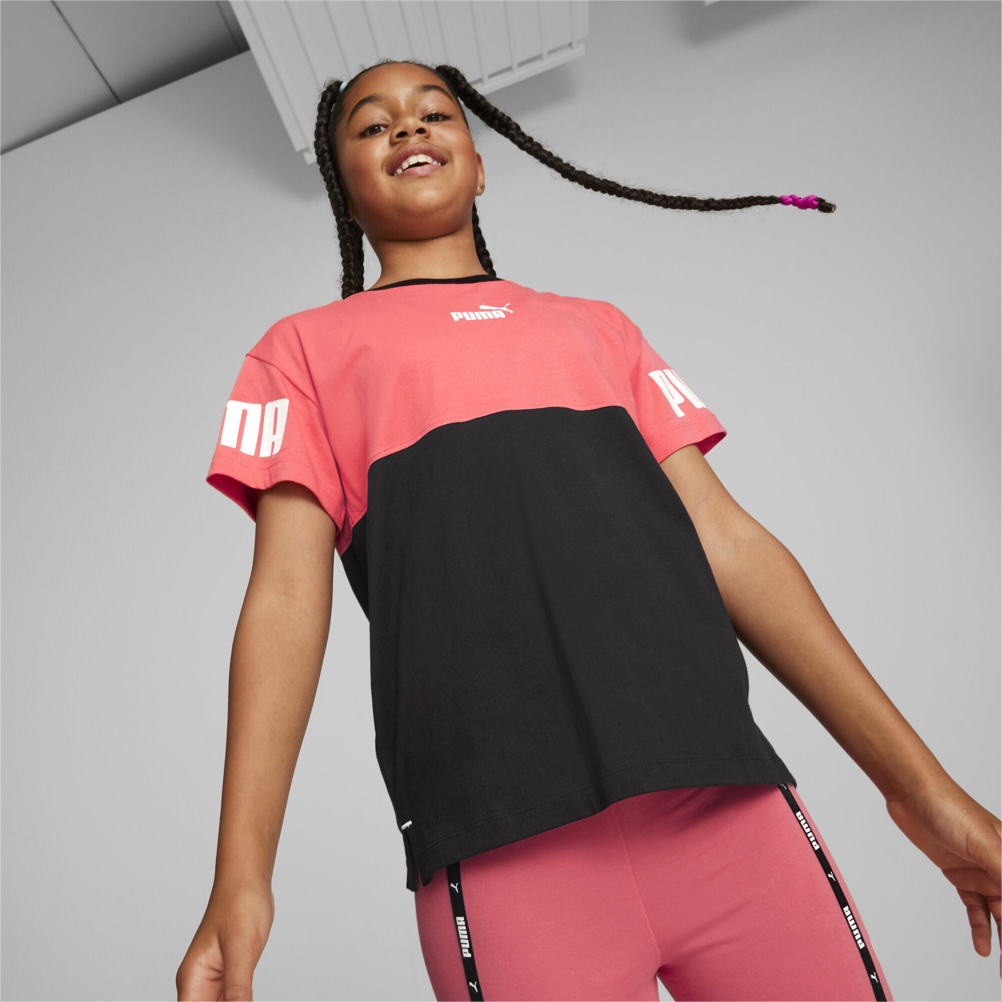 T-shirt Power Colourblock da ragazzo PUMA 2/5