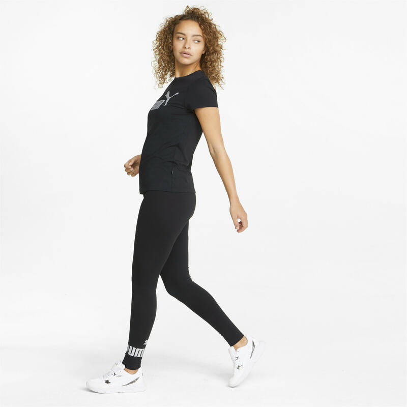 Essentials+ Metallic legging voor dames PUMA Black Silver