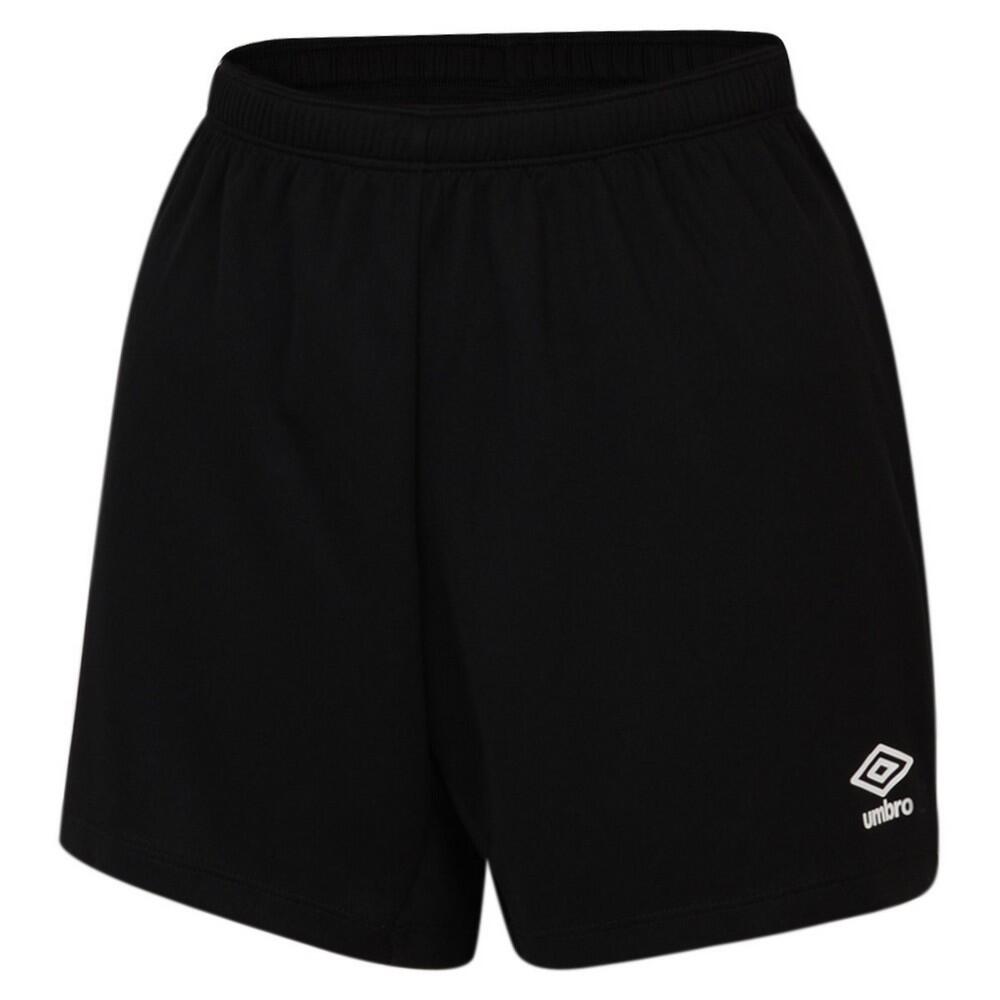 Womens/Ladies Club Logo Shorts (Black) 1/2