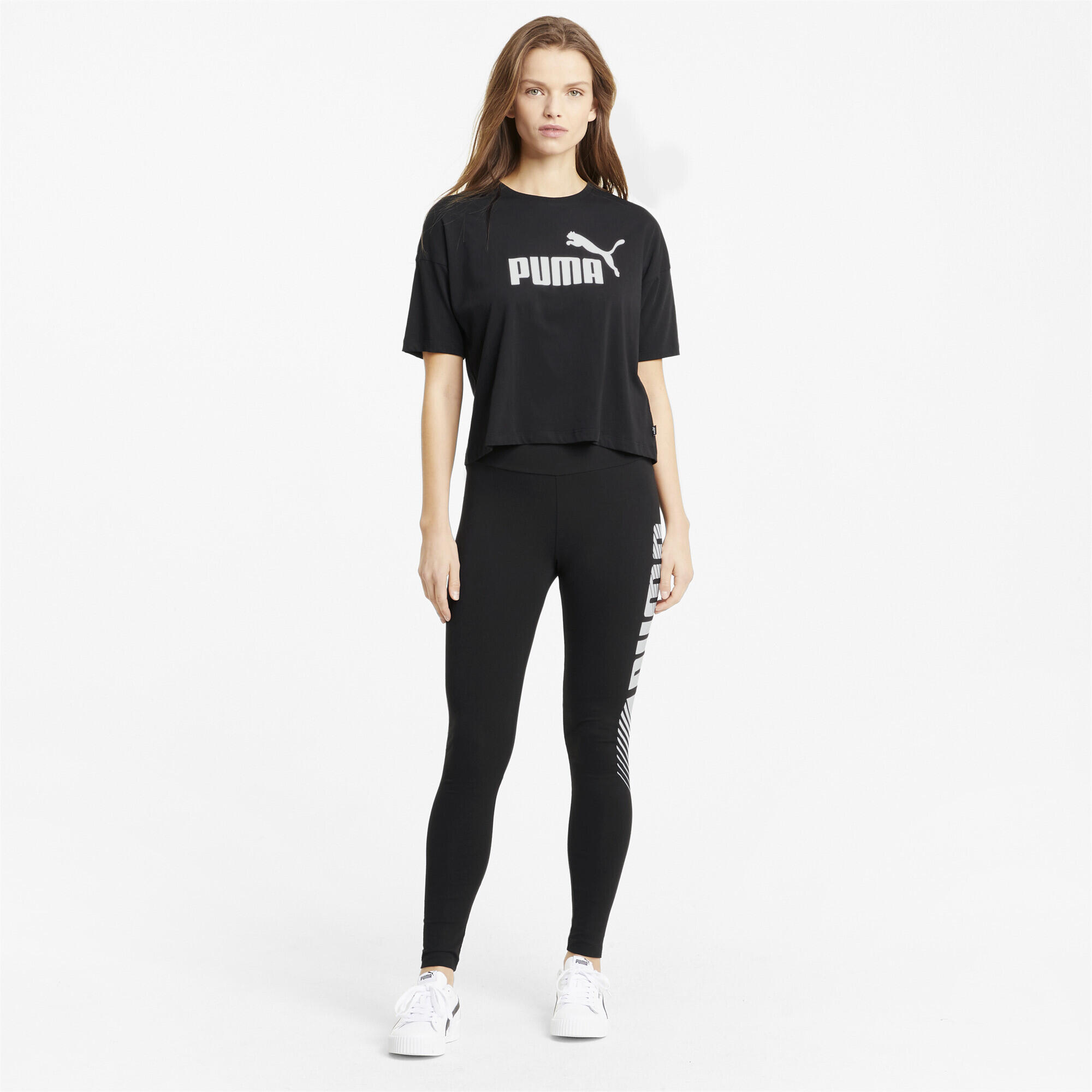 Essentials Graphic Leggings Damen PUMA Black 5/7