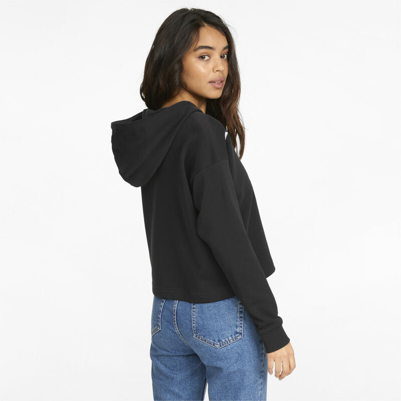 Hoodie Puma Power Cropped, Preto, Mulheres